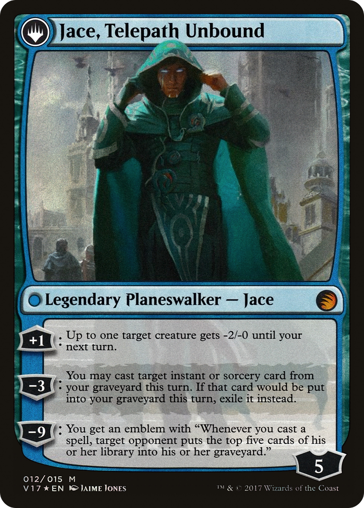 Jace, Vryn's Prodigy // Jace, Telepath Unbound (V17-012) - From the Vault: Transform: (originpwdfc) Foil - Premium MTG Single from Wizards of the Coast - Just $2.08! Shop now at Game Crave Tournament Store