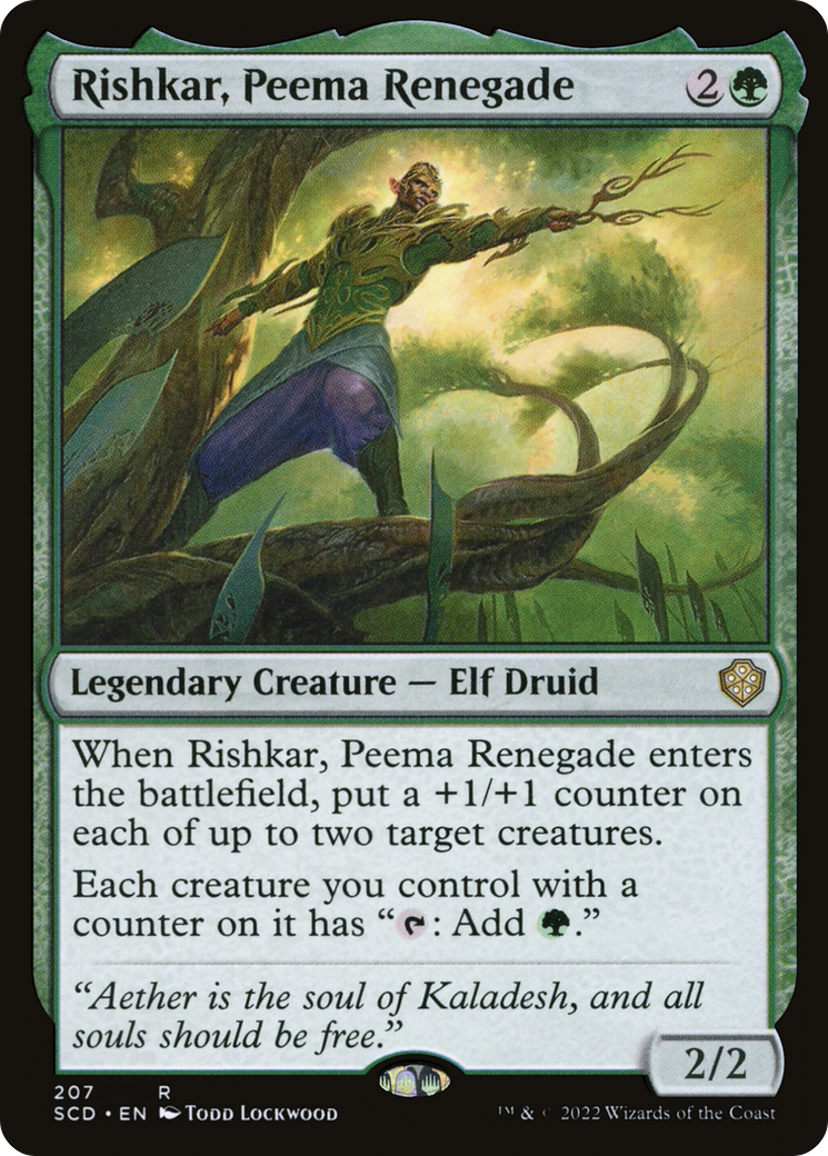 Rishkar, Peema Renegade (SCD-207) - Starter Commander Decks - Premium MTG Single from Wizards of the Coast - Just $0.08! Shop now at Game Crave Tournament Store