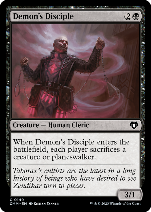 Demon's Disciple (CMM-149) - Commander Masters - Premium MTG Single from Wizards of the Coast - Just $0.08! Shop now at Game Crave Tournament Store