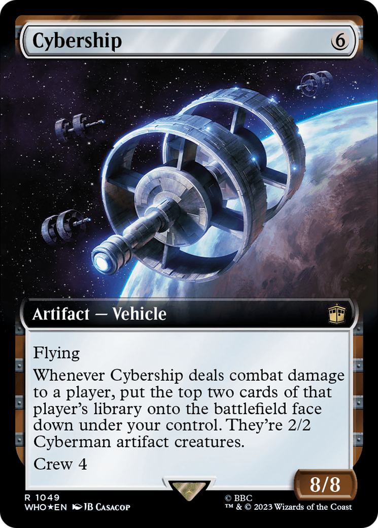 Cybership (WHO-1049) - Doctor Who: (Extended Art) Foil - Premium MTG Single from Wizards of the Coast - Just $3.15! Shop now at Game Crave Tournament Store