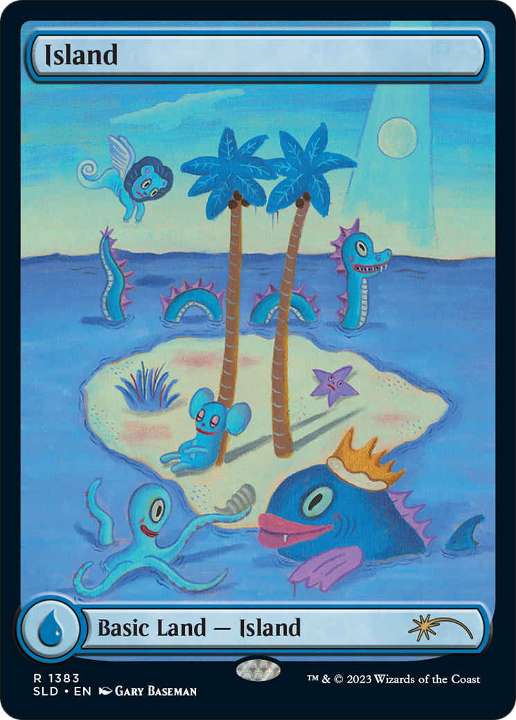Island (SLD-1383) - Secret Lair Drop: (Full Art) - Premium MTG Single from Wizards of the Coast - Just $3.27! Shop now at Game Crave Tournament Store