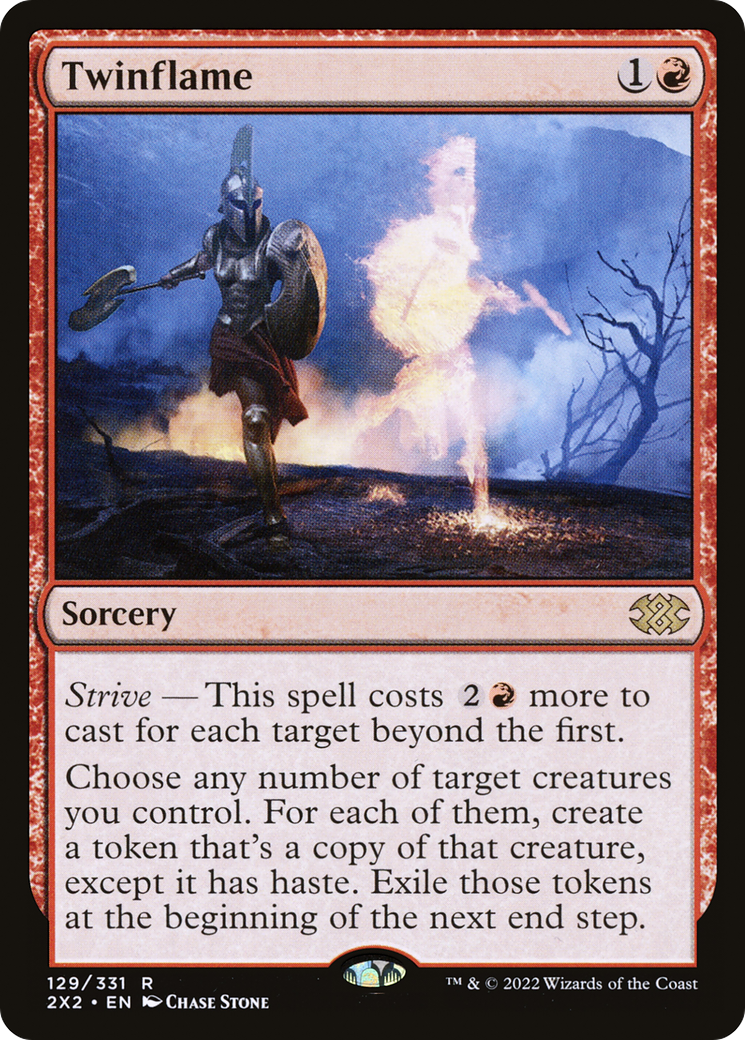 Twinflame (2X2-129) - Double Masters 2022 Foil - Premium MTG Single from Wizards of the Coast - Just $1.20! Shop now at Game Crave Tournament Store