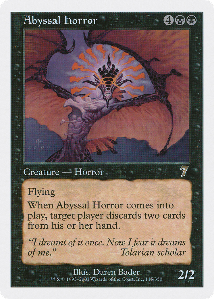 Abyssal Horror (7ED-115) - Seventh Edition - Premium MTG Single from Wizards of the Coast - Just $0.08! Shop now at Game Crave Tournament Store