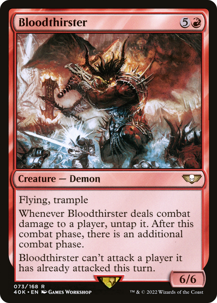 Bloodthirster (40K-073) - Warhammer 40,000 Commander - Premium MTG Single from Wizards of the Coast - Just $8.83! Shop now at Game Crave Tournament Store