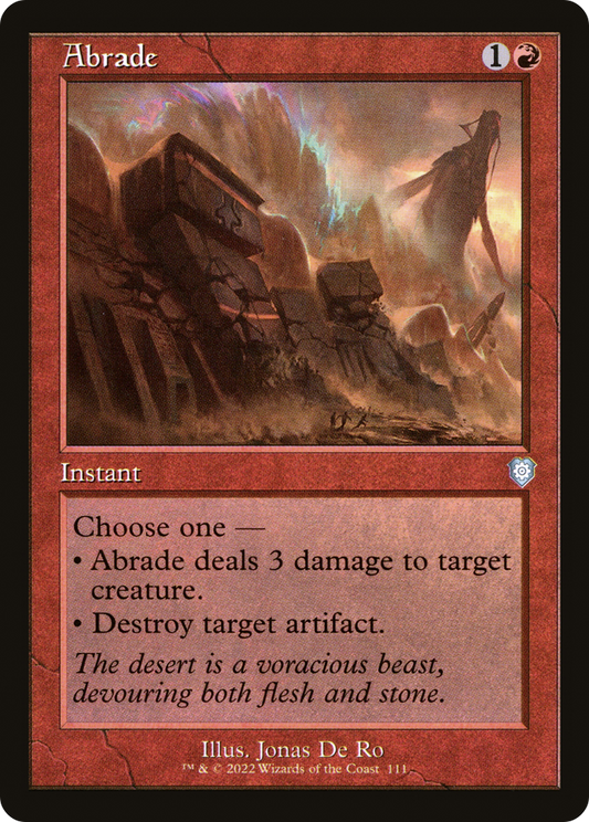 Abrade (BRC-111) - The Brothers' War Commander - Premium MTG Single from Wizards of the Coast - Just $0.08! Shop now at Game Crave Tournament Store