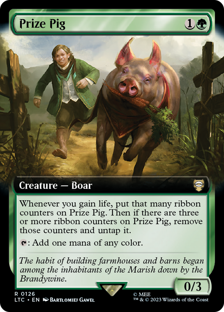 Prize Pig (LTC-126) - Tales of Middle-earth Commander: (Extended Art) - Premium MTG Single from Wizards of the Coast - Just $0.29! Shop now at Game Crave Tournament Store