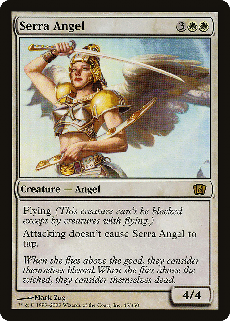 Serra Angel (8ED-45★) - Eighth Edition Foil - Premium MTG Single from Wizards of the Coast - Just $22.40! Shop now at Game Crave Tournament Store