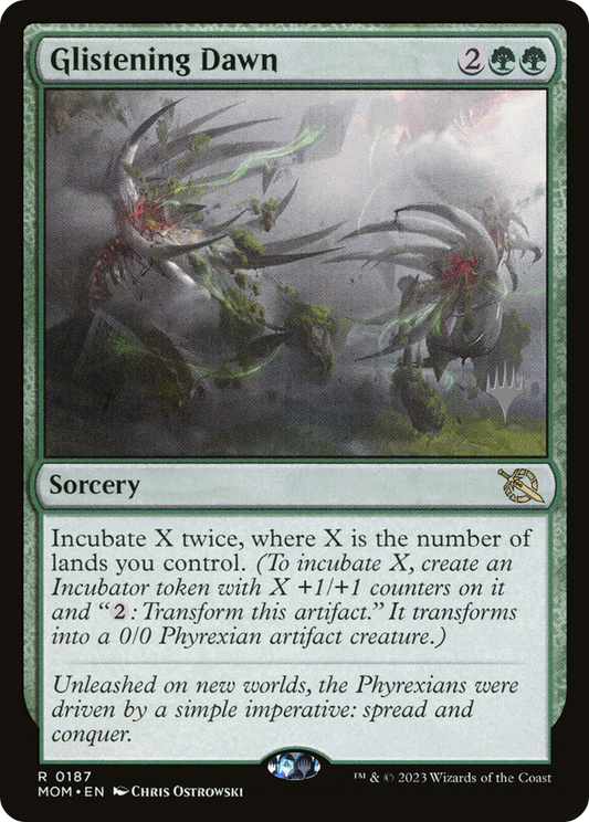 Glistening Dawn (PMOM-187P) - March of the Machine Promos - Premium MTG Single from Wizards of the Coast - Just $0.30! Shop now at Game Crave Tournament Store