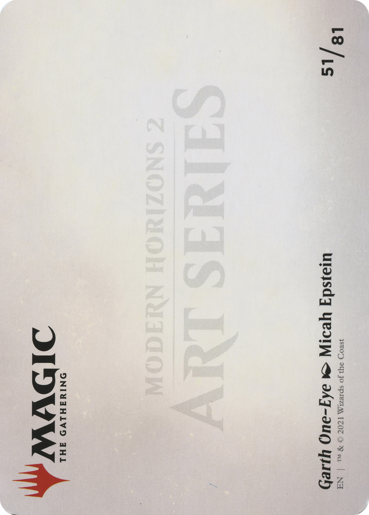 Garth One-Eye // Garth One-Eye (AMH2-051) - Modern Horizons 2 Art Series (Borderless) - Premium MTG Single from Wizards of the Coast - Just $0! Shop now at Game Crave Tournament Store
