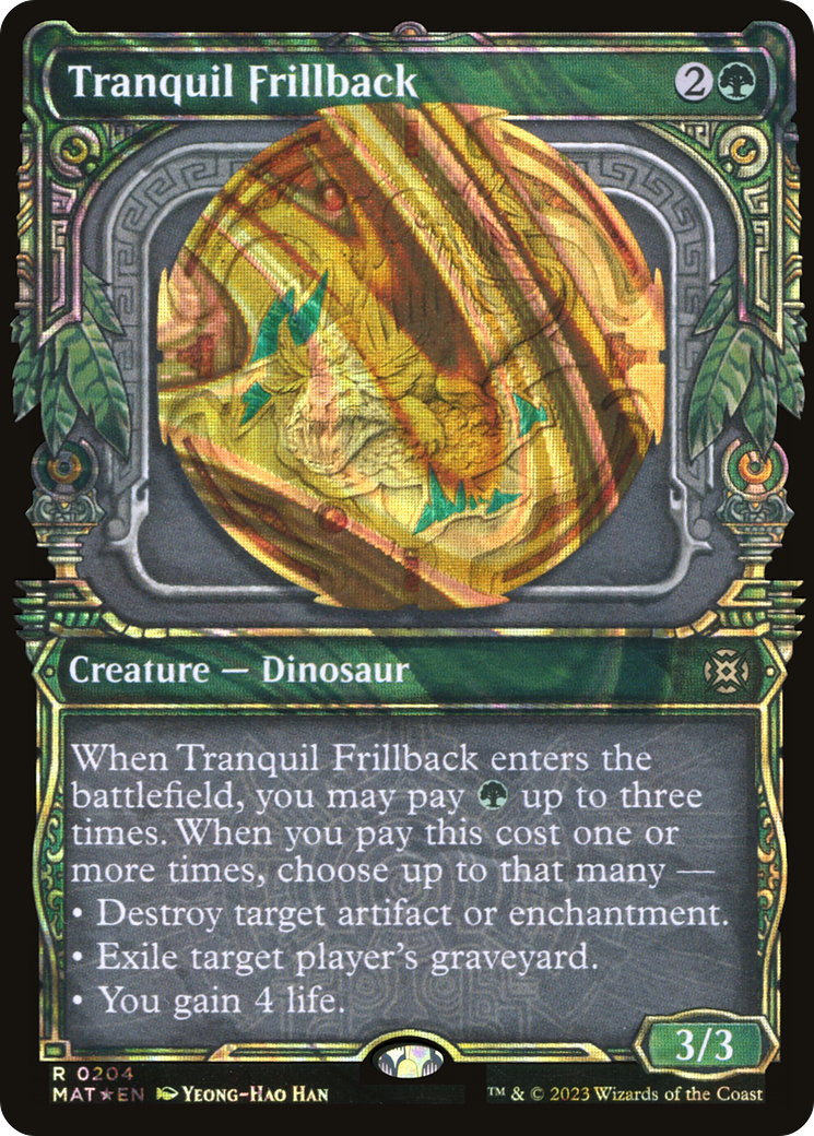 Tranquil Frillback (MAT-204) - March of the Machine: The Aftermath: (Showcase) Foil - Premium MTG Single from Wizards of the Coast - Just $6.56! Shop now at Game Crave Tournament Store