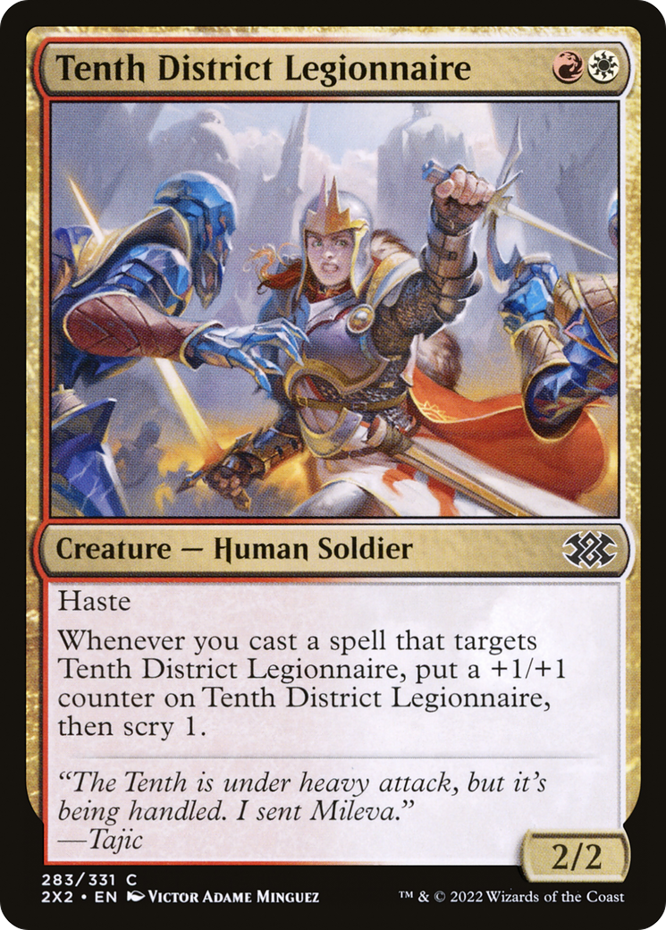 Tenth District Legionnaire (2X2-283) - Double Masters 2022 - Premium MTG Single from Wizards of the Coast - Just $0.08! Shop now at Game Crave Tournament Store