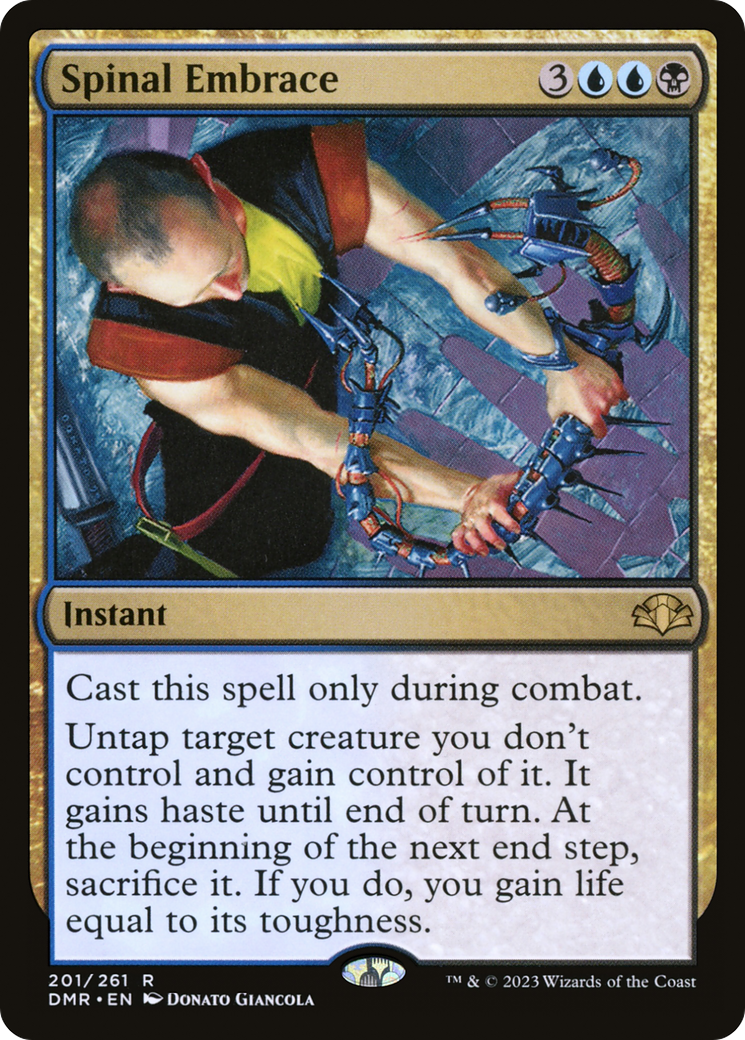 Spinal Embrace (DMR-201) - Dominaria Remastered Foil - Premium MTG Single from Wizards of the Coast - Just $0.08! Shop now at Game Crave Tournament Store