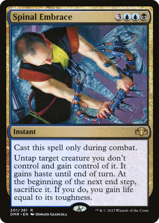 Spinal Embrace (DMR-201) - Dominaria Remastered Foil - Premium MTG Single from Wizards of the Coast - Just $0.08! Shop now at Game Crave Tournament Store