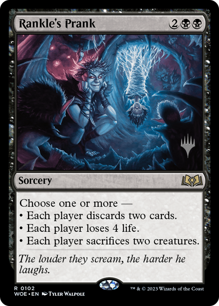 Rankle's Prank (PWOE-102P) - Wilds of Eldraine Promos - Premium MTG Single from Wizards of the Coast - Just $0.09! Shop now at Game Crave Tournament Store