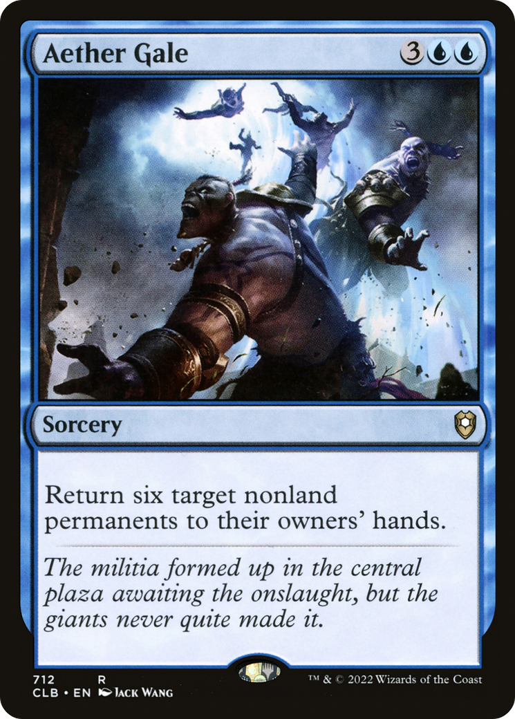 Aether Gale (CLB-712) - Commander Legends: Battle for Baldur's Gate - Premium MTG Single from Wizards of the Coast - Just $0.08! Shop now at Game Crave Tournament Store