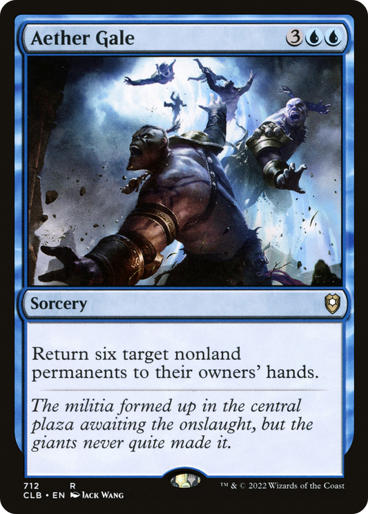 Aether Gale (CLB-712) - Commander Legends: Battle for Baldur's Gate - Premium MTG Single from Wizards of the Coast - Just $0.08! Shop now at Game Crave Tournament Store
