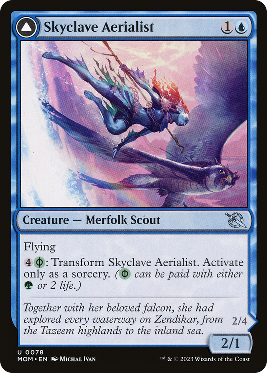 Skyclave Aerialist // Skyclave Invader (MOM-078) - March of the Machine Foil - Premium MTG Single from Wizards of the Coast - Just $0.25! Shop now at Game Crave Tournament Store