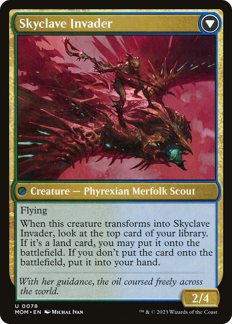 Skyclave Aerialist // Skyclave Invader (MOM-078) - March of the Machine - Premium MTG Single from Wizards of the Coast - Just $0.25! Shop now at Game Crave Tournament Store