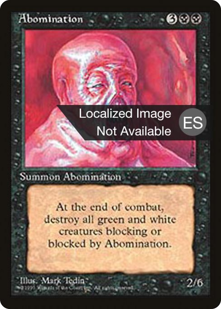 Abomination (4BB-117) - Fourth Edition Foreign Black Border - Premium MTG Single from Wizards of the Coast - Just $0.08! Shop now at Game Crave Tournament Store