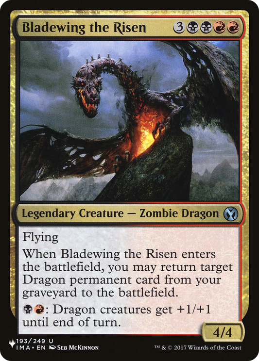 Bladewing the Risen (PLIST-1222) - The List - Premium MTG Single from Wizards of the Coast - Just $0.52! Shop now at Game Crave Tournament Store