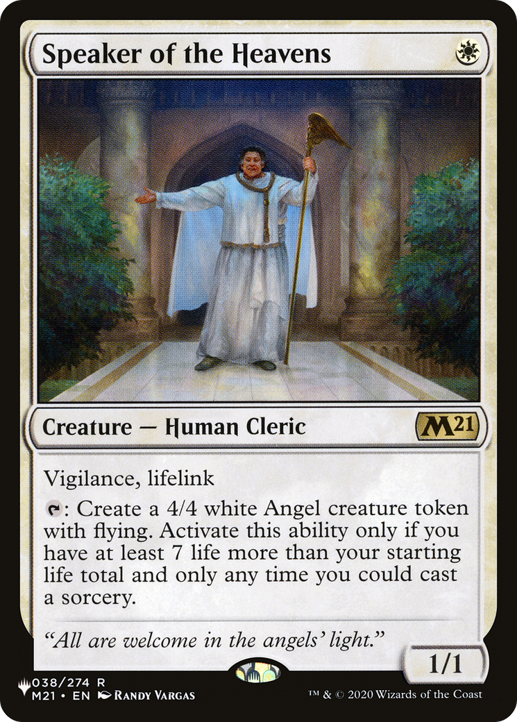 Speaker of the Heavens (PAGL-028) - Angels: They're Just Like Us but Cooler and with Wings - Premium MTG Single from Wizards of the Coast - Just $0.50! Shop now at Game Crave Tournament Store