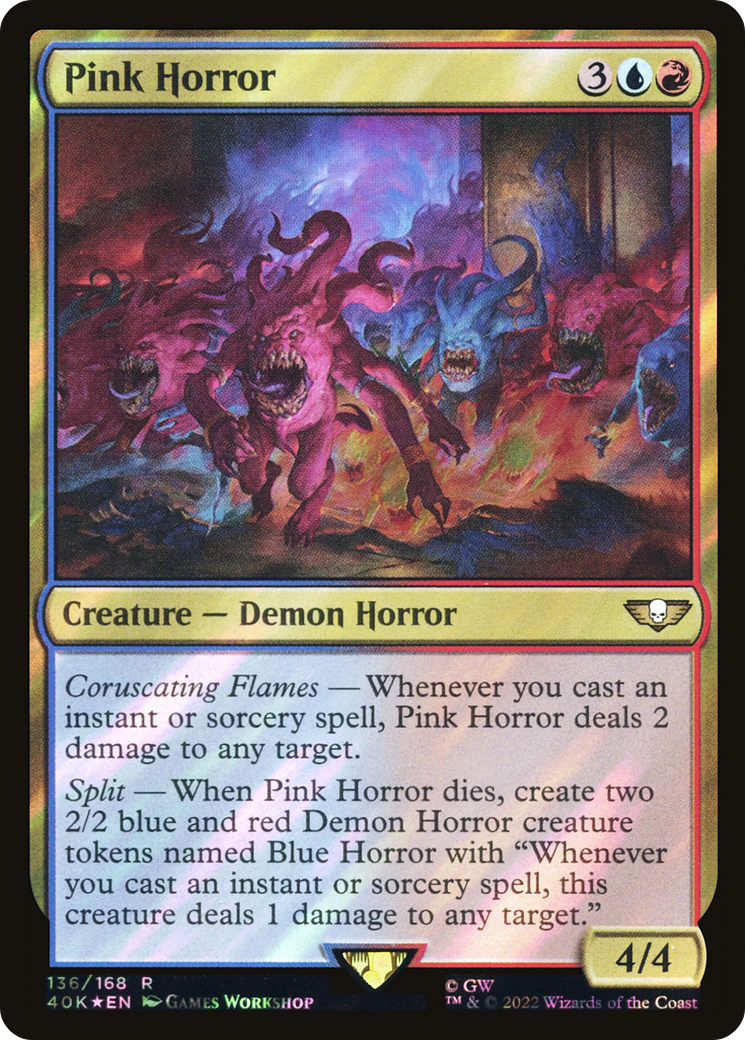 Pink Horror (40K-136★) - Warhammer 40,000 Commander Foil - Premium MTG Single from Wizards of the Coast - Just $0.31! Shop now at Game Crave Tournament Store