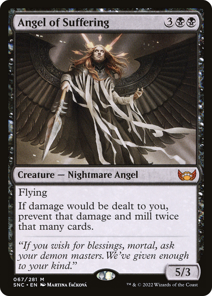 Angel of Suffering (SNC-067) - Streets of New Capenna Foil - Premium MTG Single from Wizards of the Coast - Just $0.83! Shop now at Game Crave Tournament Store