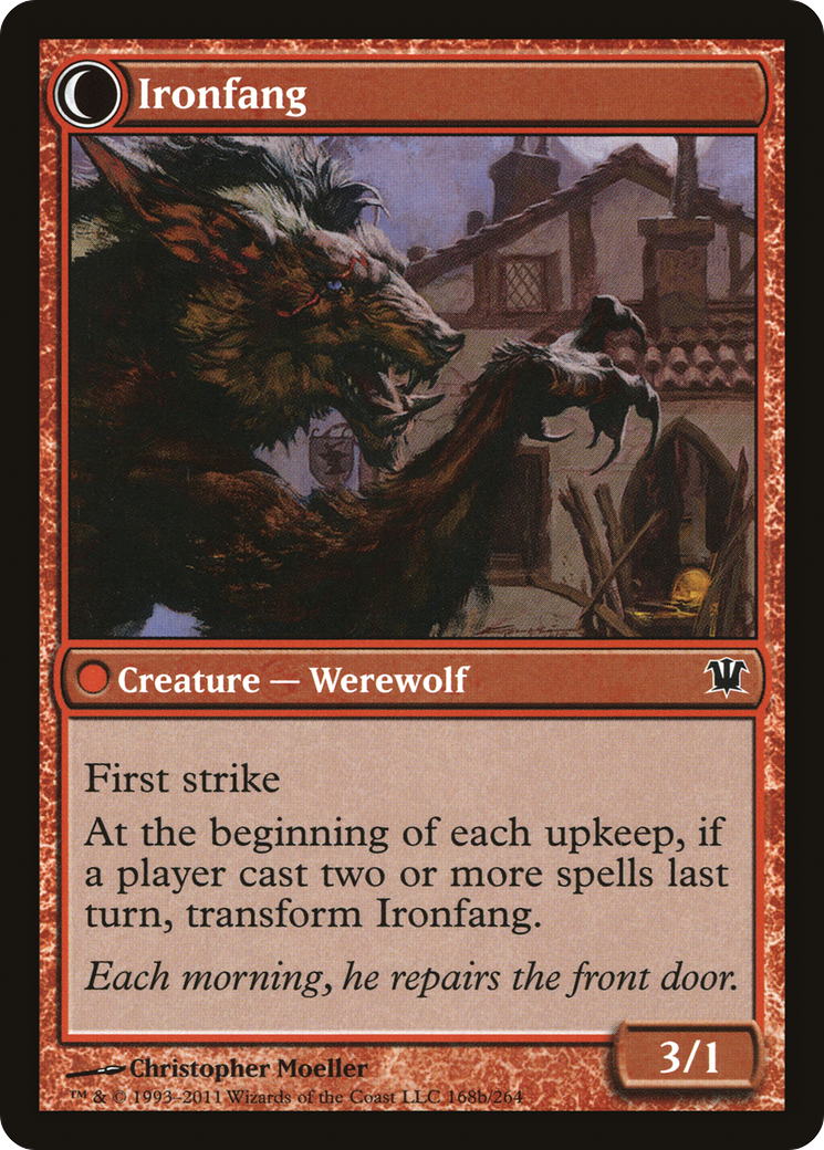 Village Ironsmith // Ironfang (ISD-168) - Innistrad: (Double Faced Transform) - Premium MTG Single from Wizards of the Coast - Just $0.08! Shop now at Game Crave Tournament Store