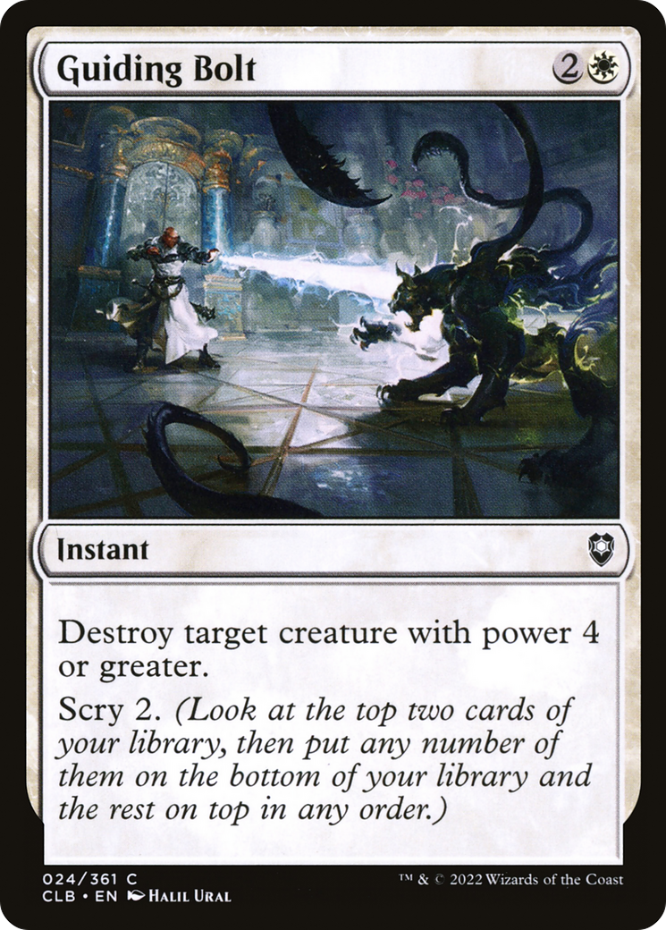 Guiding Bolt (CLB-024) - Commander Legends: Battle for Baldur's Gate - Premium MTG Single from Wizards of the Coast - Just $0.08! Shop now at Game Crave Tournament Store