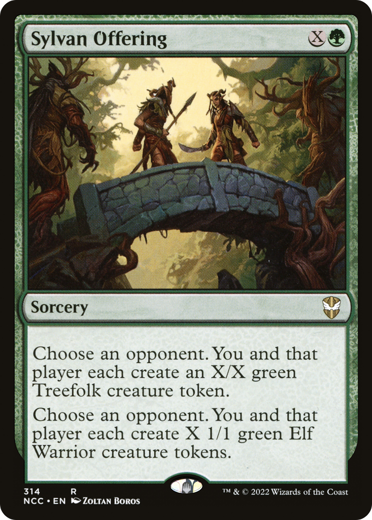 Sylvan Offering (NCC-314) - New Capenna Commander - Premium MTG Single from Wizards of the Coast - Just $0.25! Shop now at Game Crave Tournament Store