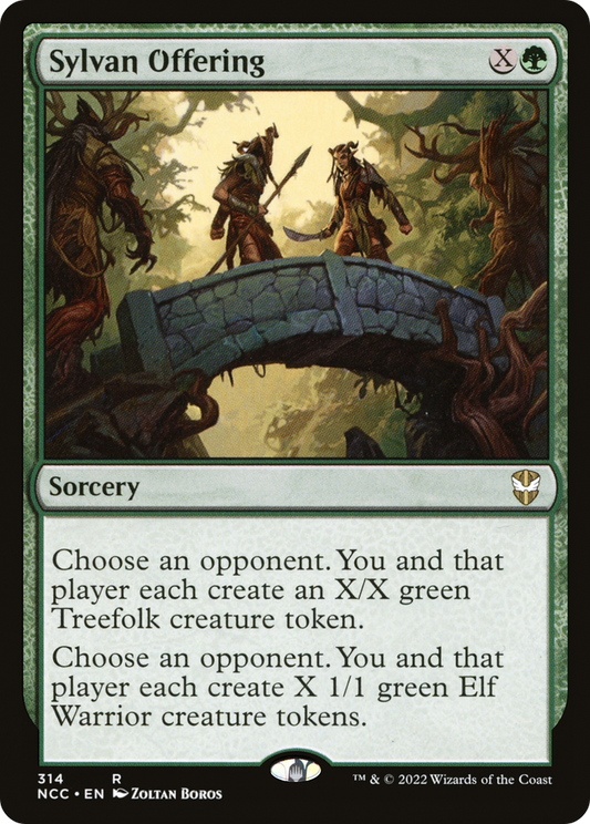 Sylvan Offering (NCC-314) - New Capenna Commander - Premium MTG Single from Wizards of the Coast - Just $0.25! Shop now at Game Crave Tournament Store