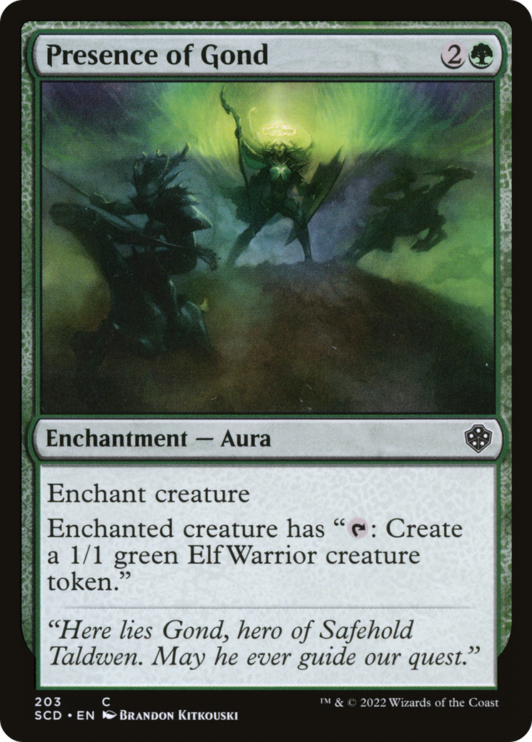 Presence of Gond (SCD-203) - Starter Commander Decks - Premium MTG Single from Wizards of the Coast - Just $0.08! Shop now at Game Crave Tournament Store
