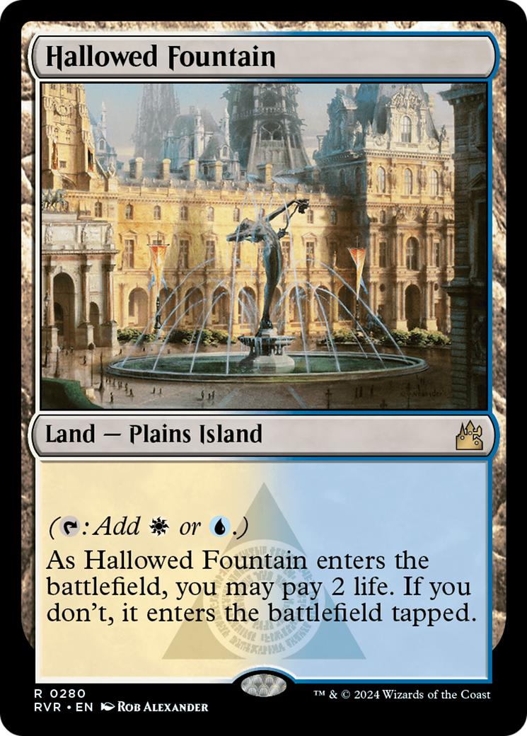 Hallowed Fountain (RVR-280) - Ravnica Remastered Foil - Premium MTG Single from Wizards of the Coast - Just $10.65! Shop now at Game Crave Tournament Store
