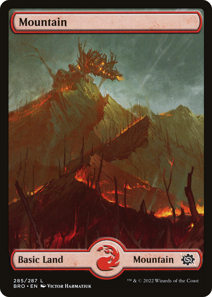 Mountain (BRO-285) - The Brothers' War Foil - Premium MTG Single from Wizards of the Coast - Just $0.09! Shop now at Game Crave Tournament Store