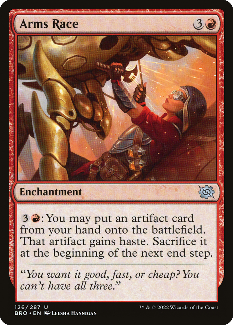 Arms Race (BRO-126) - The Brothers' War - Premium MTG Single from Wizards of the Coast - Just $0.08! Shop now at Game Crave Tournament Store