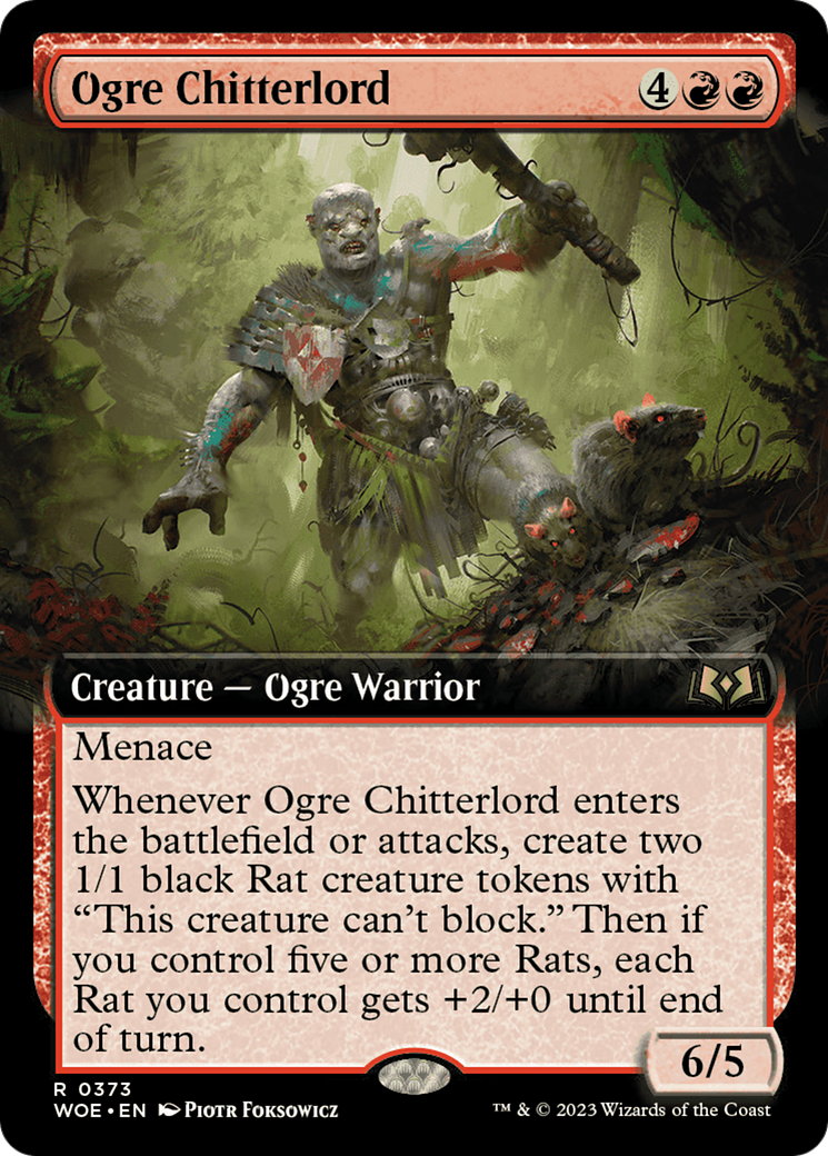 Ogre Chitterlord (WOE-373) - Wilds of Eldraine: (Extended Art) - Premium MTG Single from Wizards of the Coast - Just $0.12! Shop now at Game Crave Tournament Store