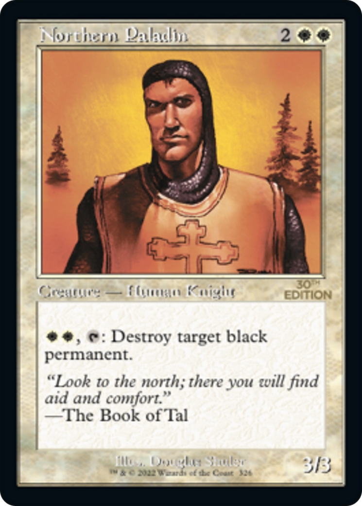 Northern Paladin (30A-326) - 30th Anniversary Edition - Premium MTG Single from Wizards of the Coast - Just $37.68! Shop now at Game Crave Tournament Store
