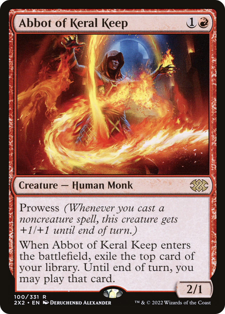 Abbot of Keral Keep (2X2-100) - Double Masters 2022 - Premium MTG Single from Wizards of the Coast - Just $0.08! Shop now at Game Crave Tournament Store