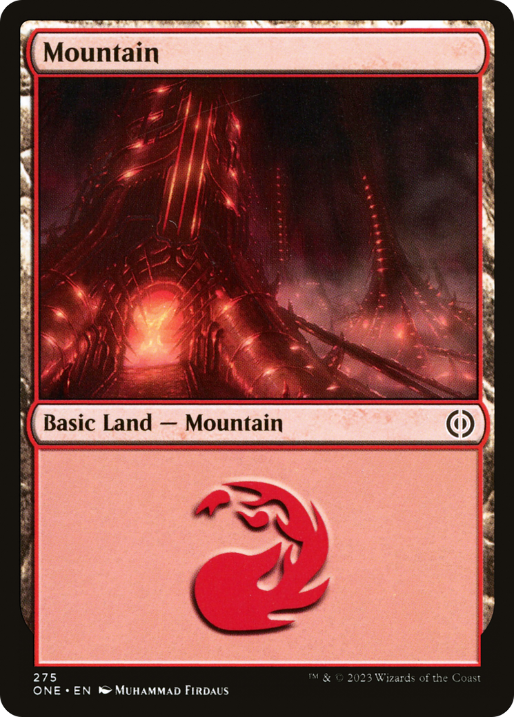 Mountain (ONE-275) - Phyrexia: All Will Be One - Premium MTG Single from Wizards of the Coast - Just $0.08! Shop now at Game Crave Tournament Store