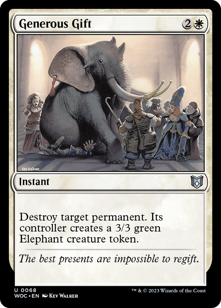 Generous Gift (WOC-068) - Wilds of Eldraine Commander - Premium MTG Single from Wizards of the Coast - Just $0.22! Shop now at Game Crave Tournament Store