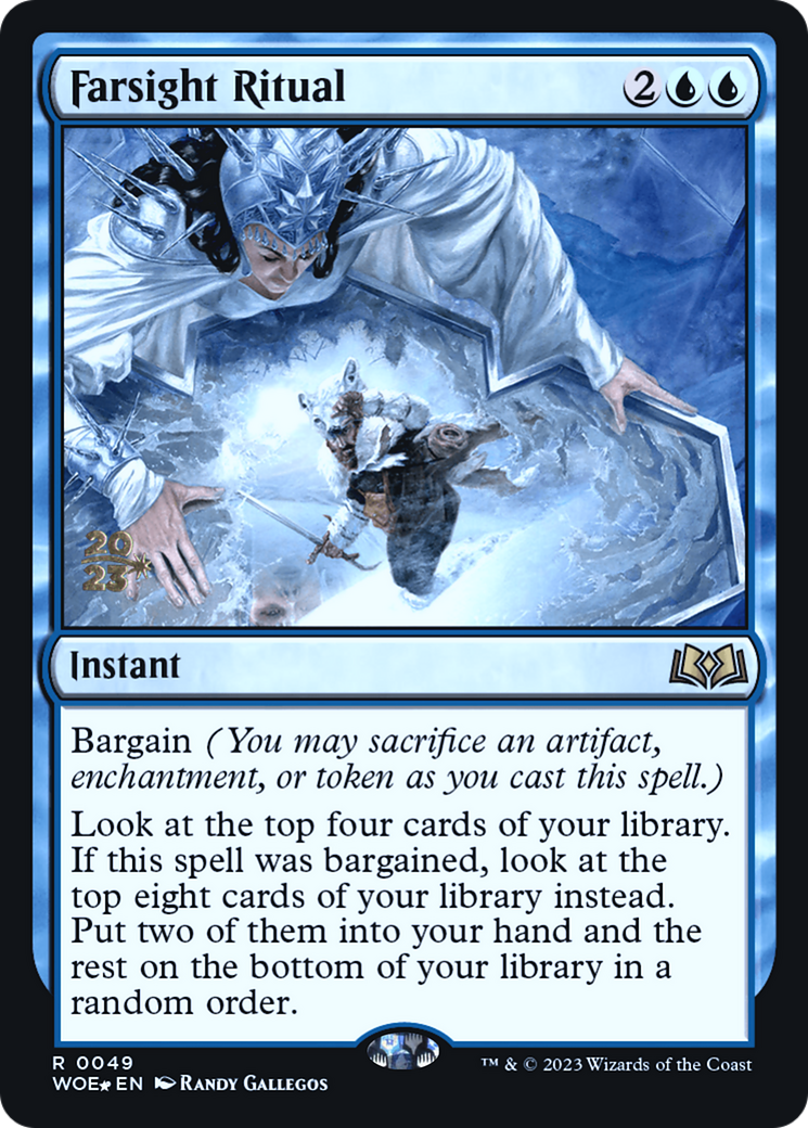 Farsight Ritual (PWOE-49S) - Wilds of Eldraine Promos Foil - Premium MTG Single from Wizards of the Coast - Just $0.12! Shop now at Game Crave Tournament Store
