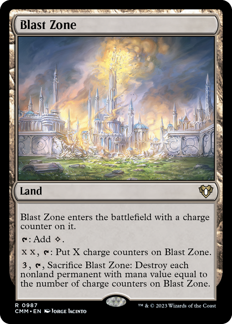 Blast Zone (CMM-987) - Commander Masters - Premium MTG Single from Wizards of the Coast - Just $0.08! Shop now at Game Crave Tournament Store