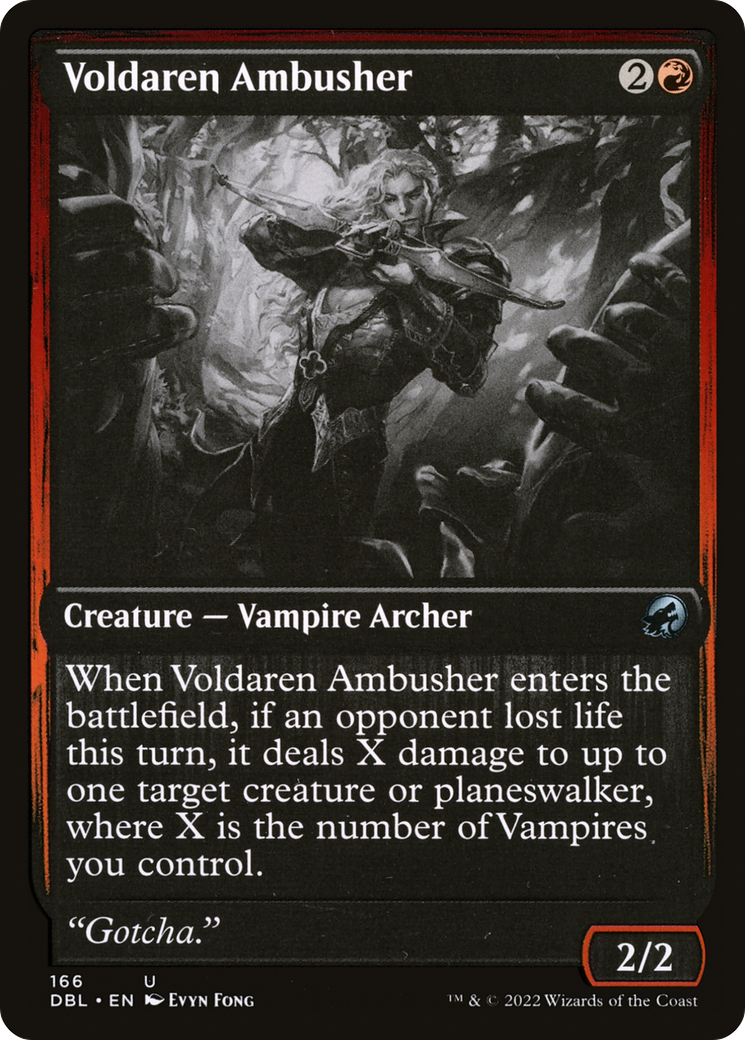 Voldaren Ambusher (DBL-166) - Innistrad: Double Feature Foil - Premium MTG Single from Wizards of the Coast - Just $0.08! Shop now at Game Crave Tournament Store