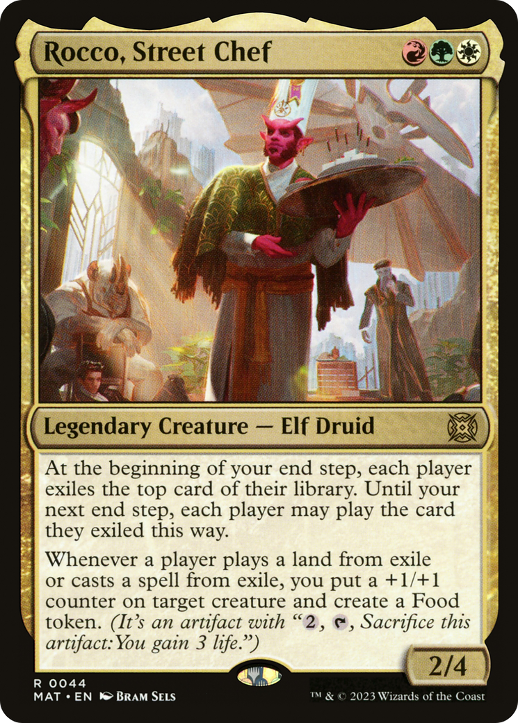 Rocco, Street Chef (MAT-044) - March of the Machine: The Aftermath - Premium MTG Single from Wizards of the Coast - Just $0.08! Shop now at Game Crave Tournament Store