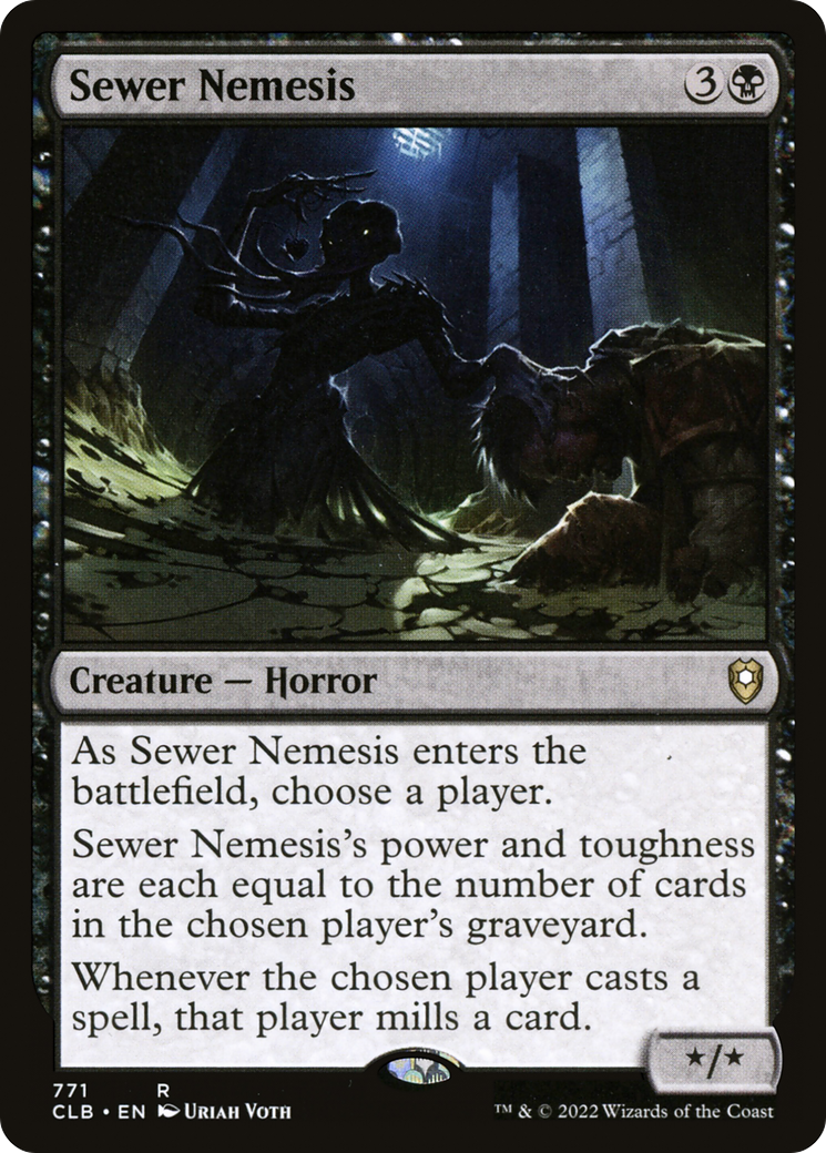 Sewer Nemesis (CLB-771) - Commander Legends: Battle for Baldur's Gate - Premium MTG Single from Wizards of the Coast - Just $0.54! Shop now at Game Crave Tournament Store