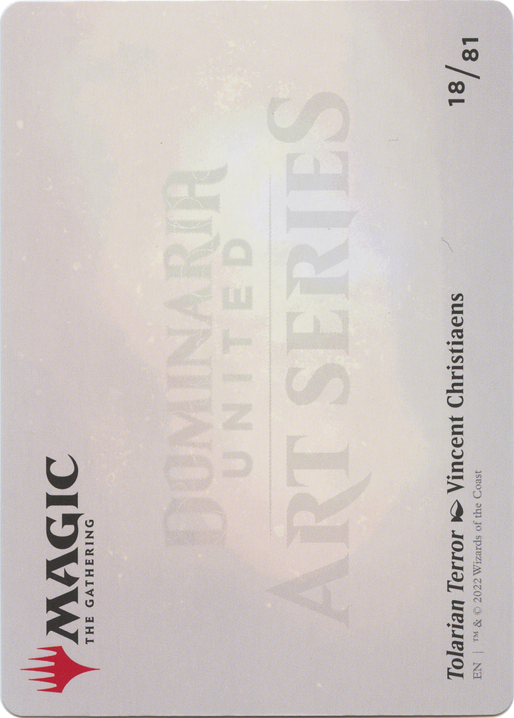 Tolarian Terror // Tolarian Terror (ADMU-018) - Dominaria United Art Series (Borderless) Foil - Premium MTG Single from Wizards of the Coast - Just $0! Shop now at Game Crave Tournament Store