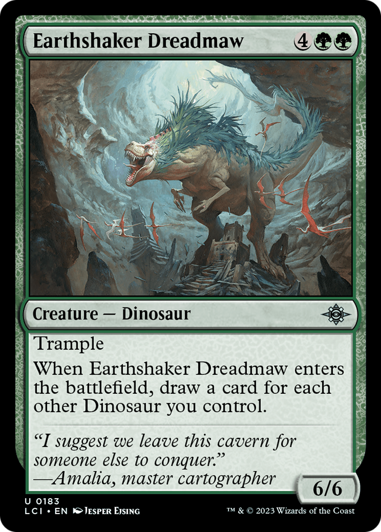 Earthshaker Dreadmaw (LCI-183) - The Lost Caverns of Ixalan - Premium MTG Single from Wizards of the Coast - Just $0.08! Shop now at Game Crave Tournament Store