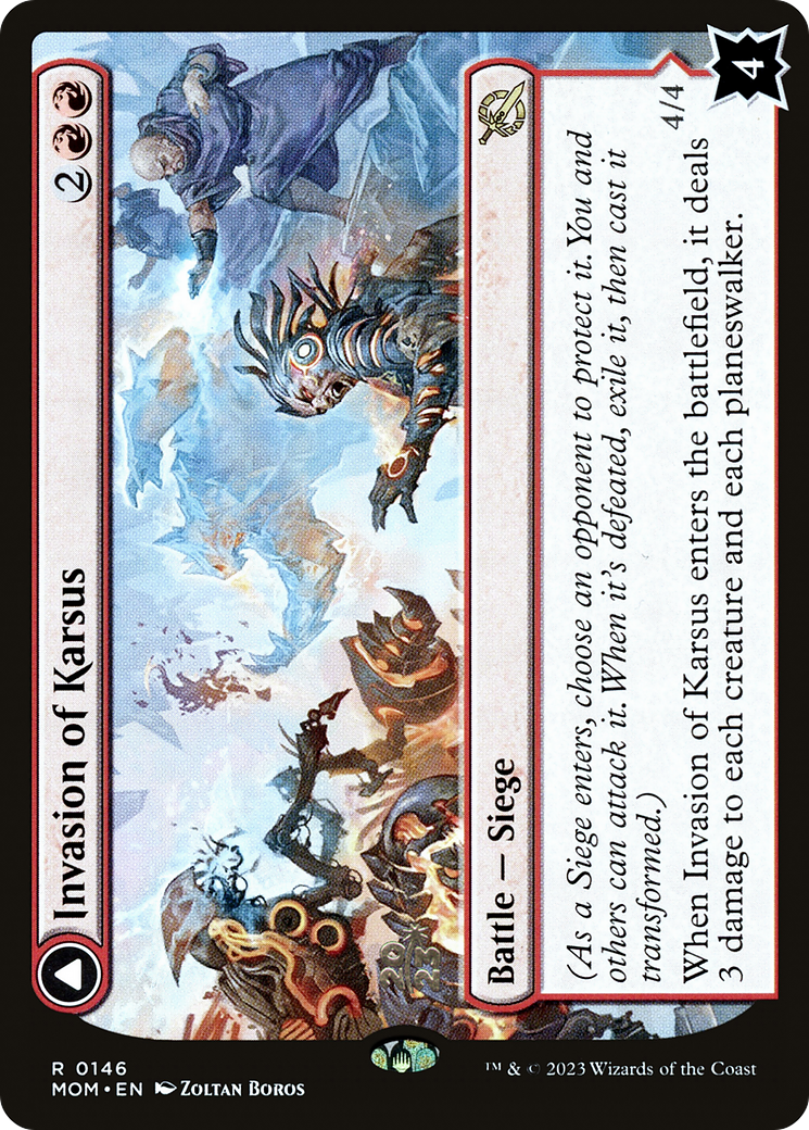 Invasion of Karsus // Refraction Elemental (PMOM-146S) - March of the Machine Promos Foil - Premium MTG Single from Wizards of the Coast - Just $0.25! Shop now at Game Crave Tournament Store
