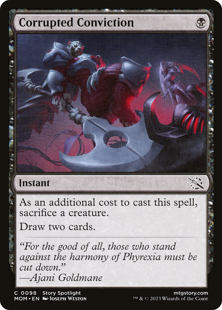Corrupted Conviction (MOM-098) - March of the Machine - Premium MTG Single from Wizards of the Coast - Just $0.16! Shop now at Game Crave Tournament Store