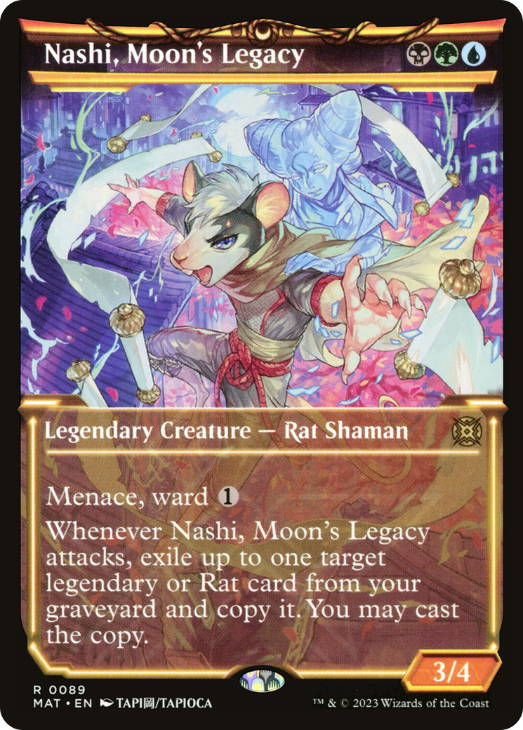 Nashi, Moon's Legacy (MAT-089) - March of the Machine: The Aftermath: (Showcase) - Premium MTG Single from Wizards of the Coast - Just $0.38! Shop now at Game Crave Tournament Store